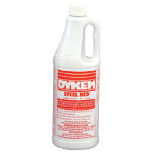 Dykem Steel Red Layout Fluid Quart Case of 12 80696