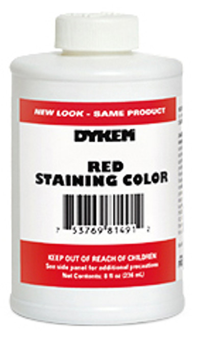 Dykem Opaque Staining Color 8oz brush-in-cap bottle, Red 81491