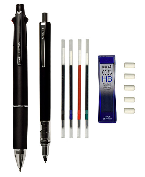 uni Jetstream multicolor ballpoint writing pen and Kuru Toga Advance mechanical pencil boxed set with refills FP157