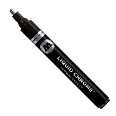 MOLOTOW liquid chrome marker (with special ink for real mirror effect). 3  Items 4 mm