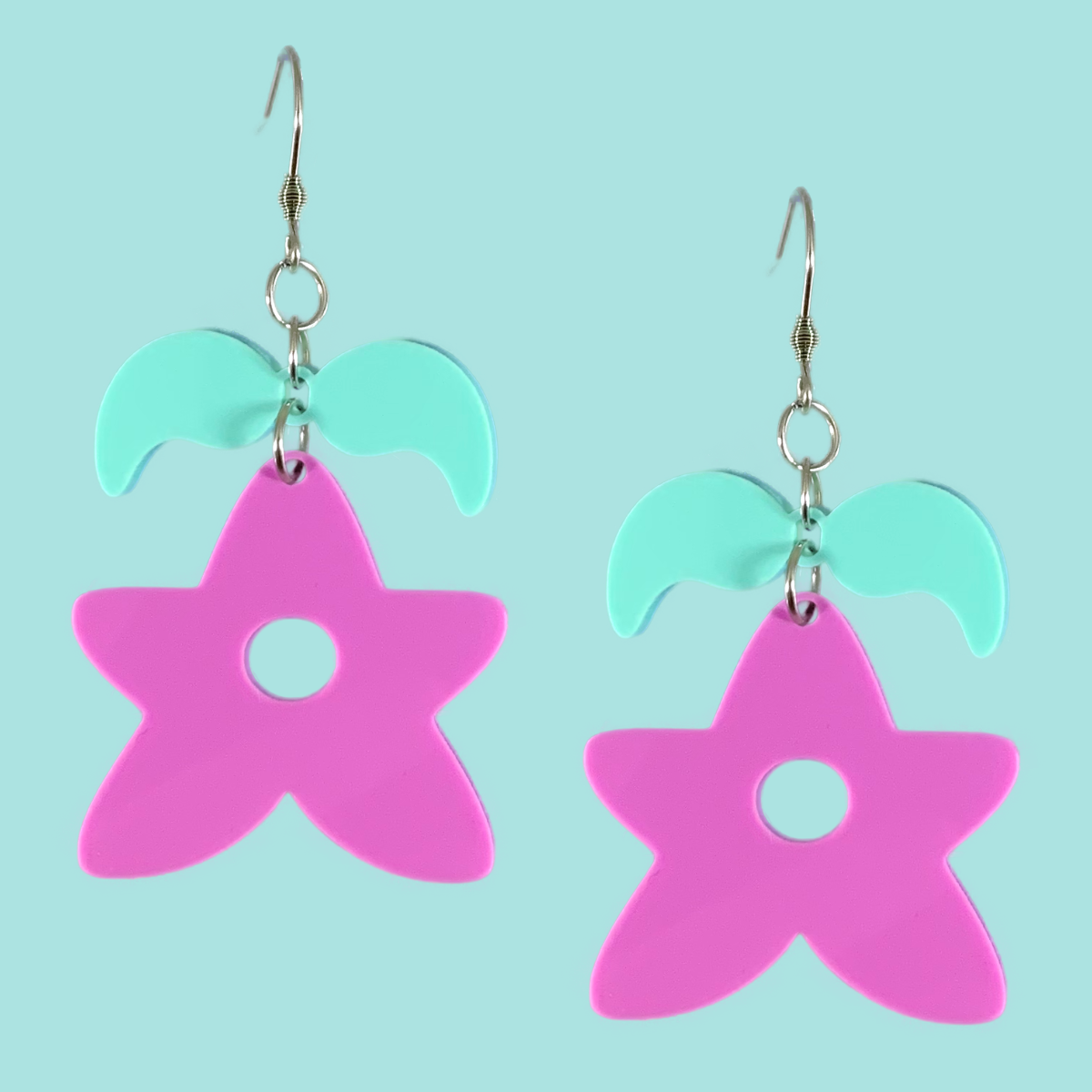 Stardew Valley Stardrop Laser Cut Acrylic Earrings