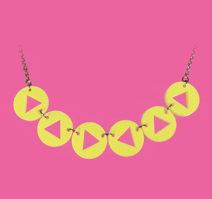 Ocarina Songs Laser Cut Acrylic Necklace Ocarina Songs Laser Cut Acrylic Necklace