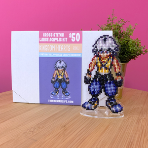 Kingdom Hearts - Riku - Large Cross Stitch Acrylic Kit Kingdom Hearts - Riku - Large Cross Stitch Acrylic Kit