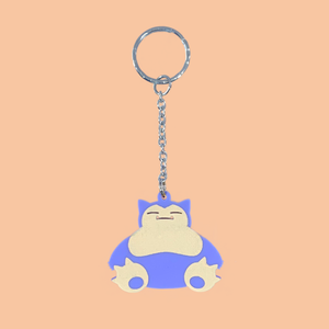 #143 Snorlax Laser Cut Keychain