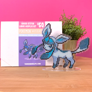 #471 Glaceon - Large Cross Stitch Acrylic Kit #471 Glaceon - Large Cross Stitch Acrylic Kit