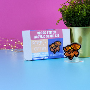#037 Vulpix - Cross Stitch Acrylic Display Stand Kit (Full Skeins) #037 Vulpix - Cross Stitch Acrylic Display Stand Kit (Full Skeins)