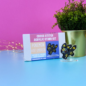 #197 Umbreon - Cross Stitch Acrylic Display Stand Kit (Full Skeins) #197 Umbreon - Cross Stitch Acrylic Display Stand Kit (Full Skeins)