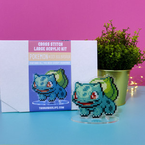 #001 Bulbasaur - Large Cross Stitch Acrylic Kit