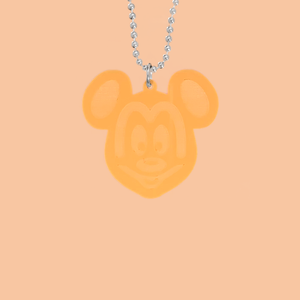 Disney Park Snacks Mickey Waffle Necklace