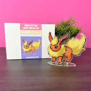 #136 Flareon - Large Cross Stitch Acrylic Kit #136 Flareon - Large Cross Stitch Acrylic Kit