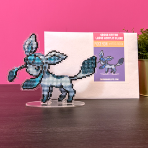 #471 Glaceon - Large Cross Stitch Acrylic Display Stand Laser Cut Blank #471 Glaceon - Large Cross Stitch Acrylic Display Stand Laser Cut Blank