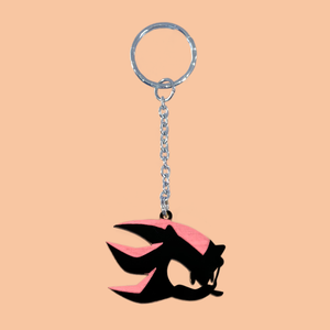 Shadow Sonic the Hedgehog Laser Cut Acrylic Keyring Shadow Sonic the Hedgehog Laser Cut Acrylic Keyring