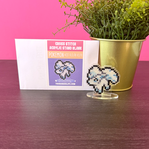 #037 Alolan Vulpix - Cross Stitch Acrylic Display Stand Blank #037 Alolan Vulpix - Cross Stitch Acrylic Display Stand Blank