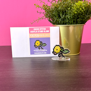 #069 Bellsprout - Cross Stitch Acrylic Display Stand Blank #069 Bellsprout - Cross Stitch Acrylic Display Stand Blank