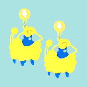 #179 Mareep Laser Cut Acrylic Earrings