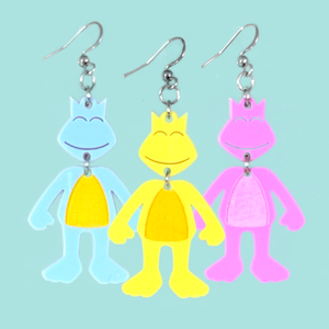 Banjo Kazooie Jinjo Laser Cut Acrylic Earrings Banjo Kazooie Jinjo Laser Cut Acrylic Earrings
