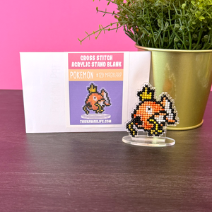 #129 Magikarp - Cross Stitch Acrylic Display Stand Blank #129 Magikarp - Cross Stitch Acrylic Display Stand Blank