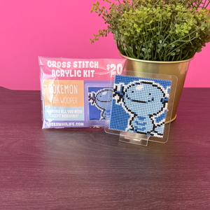 #194 Wooper - 32x32 Gen 2 Style Cross Stitch Acrylic Insert Kit #194 Wooper - 32x32 Gen 2 Style Cross Stitch Acrylic Insert Kit