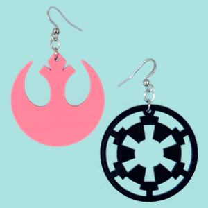 Star Wars Rebel Imperial Laser Cut Acrylic Earrings