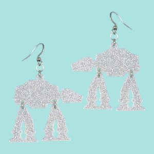 Star Wars AT-AT Laser Cut Acrylic Earrings Star Wars AT-AT Laser Cut Acrylic Earrings