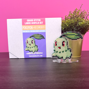 #152 Chikorita - Large Cross Stitch Acrylic Kit