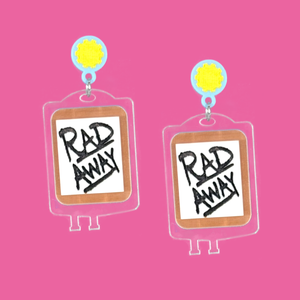 Fallout Rad Away Laser Cut Acrylic Earrings