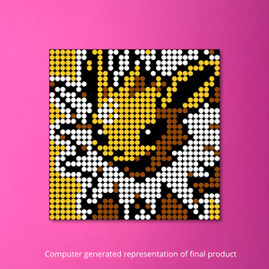 #135 Jolteon 32x32 Gen 2 Style Building Block Art Kit