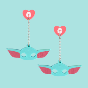 "The Child" aka Baby Yoda Laser Cut Acrylic Earrings "The Child" aka Baby Yoda Laser Cut Acrylic Earrings