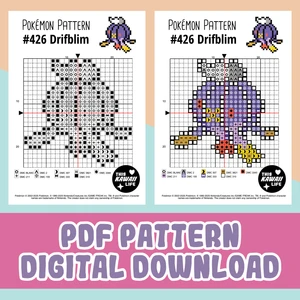 #426 Drifblim - Cross Stitch Digital PDF Download Pattern