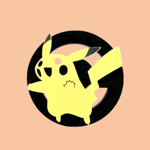 Pikachu Laser Cut Acrylic Badge Pikachu Laser Cut Acrylic Badge
