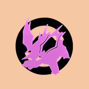 #033 Nidorino Laser Cut Acrylic Badge