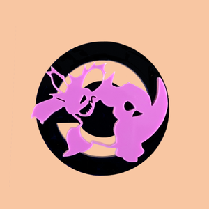 #034 Nidoking Laser Cut Acrylic Badge #034 Nidoking Laser Cut Acrylic Badge
