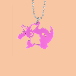 Nidoking Laser Cut Acrylic Necklace