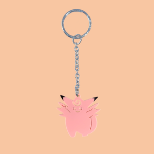 Clefable Laser Cut Acrylic Keyring