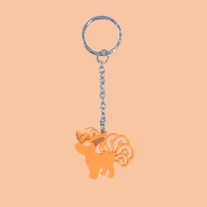 Vulpix Laser Cut Acrylic Keyring