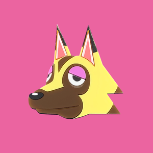 Kyle Animal Crossing Laser Cut Brooch