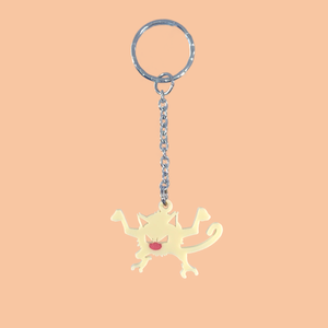 Mankey Laser Cut Acrylic Keyring