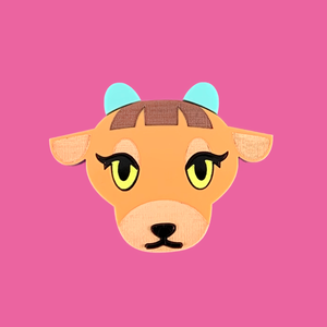 Pashmina Animal Crossing Laser Cut Brooch