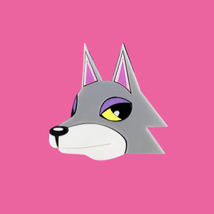 Fang  Animal Crossing Laser Cut Brooch