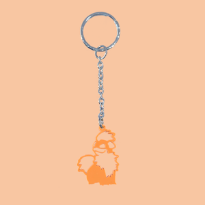 Growlithe Laser Cut Acrylic Keyring