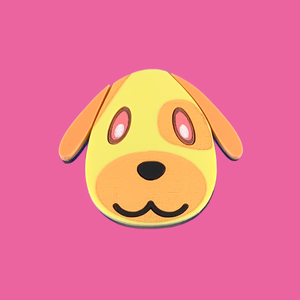 Goldie Animal Crossing Laser Cut Brooch