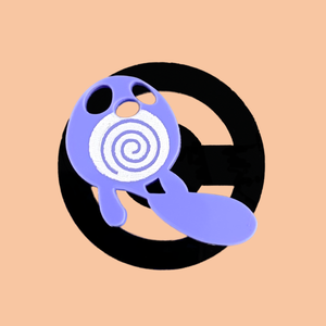 Poliwag Laser Cut Acrylic Badge