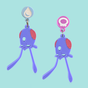Tentacool Laser Cut Acrylic Earrings Tentacool Laser Cut Acrylic Earrings