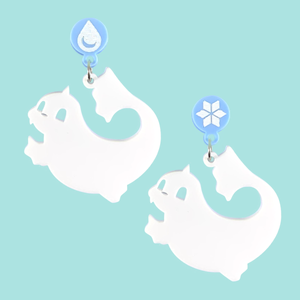 Dewgong Laser Cut Acrylic Earrings