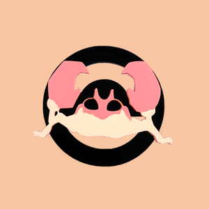 Krabby Laser Cut Acrylic Badge