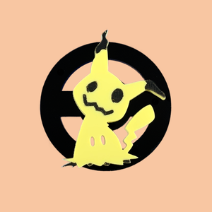Mimikyu Laser Cut Acrylic Badge