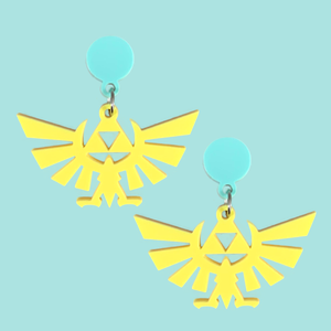 Royal Crest Laser Cut Acrylic Earrings Royal Crest Laser Cut Acrylic Earrings
