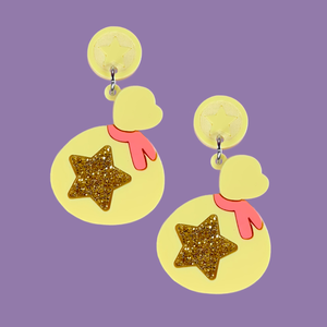Animal Crossing Bells Laser Cut Acrylic Earrings Animal Crossing Bells Laser Cut Acrylic Earrings