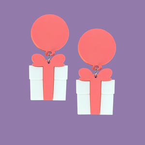 Animal Crossing Present Laser Cut Acrylic Earrings