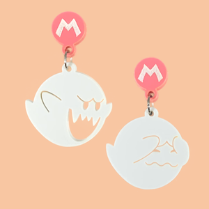 Mario Kart Petite Boo Earrings Mario Kart Petite Boo Earrings